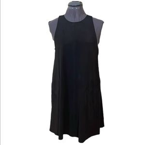 Wilfred Black Faux Suede Sleeveless Swing Dress Size XS